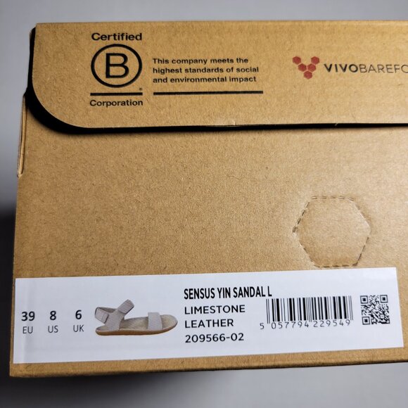 Vivobarefoot Womens Sensus Yin Sandal in Limestone - Picture 5 of 13